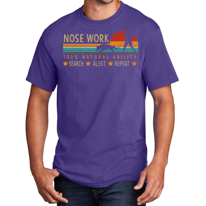 Nosework Dog Sport Training Nose Work Scent Work For Dogs Basic T-shirt by cm-arts | Artistshot