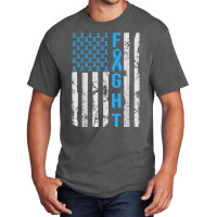 Diabetes Awareness N Usa Flag Distressed For Type 1 Diabetic Basic T-shirt | Artistshot