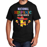 Hispanic Ceremony Month Prideful Latin Spanish Amigo Gifts Graphic Mus Basic T-shirt | Artistshot