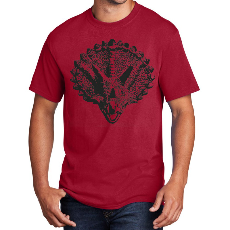 Triceratops, Triceratops Vintage, Triceratops Art, Triceratops Paintin Basic T-shirt | Artistshot