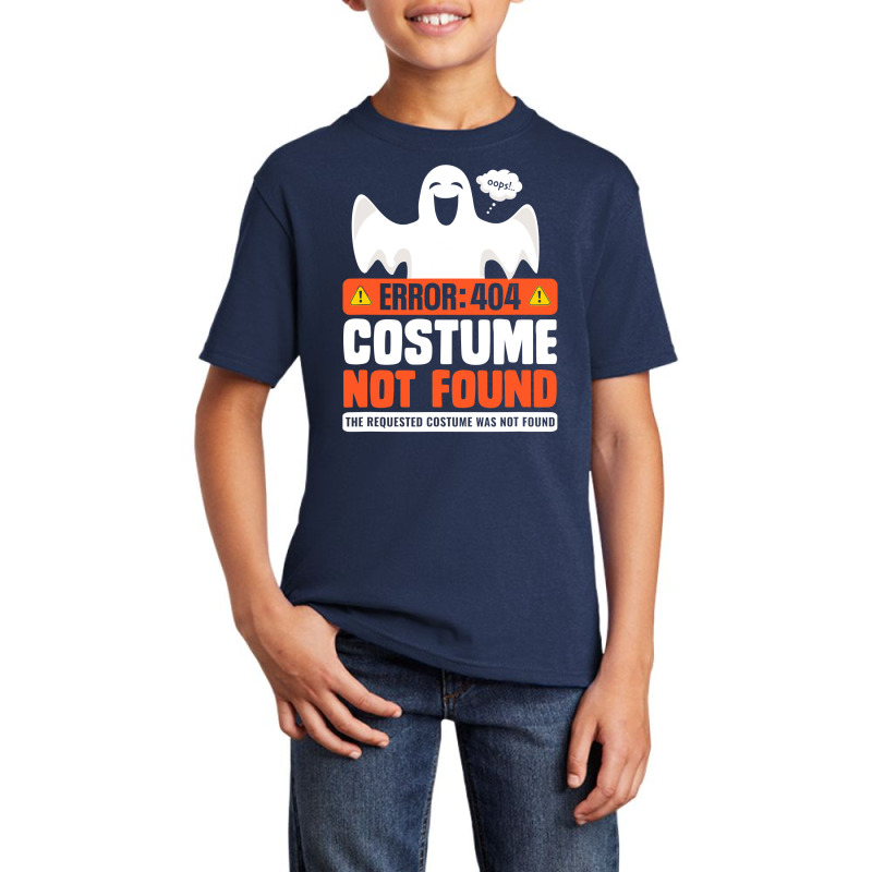 Error 404 Costume Not Found  Womens Men Halloween Ghost Basic Youth T-shirt | Artistshot