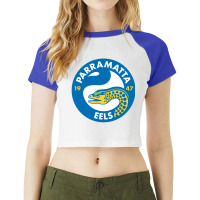 Parramatta Eels Raglan Crop Top | Artistshot