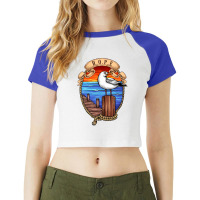 Island Bird Raglan Crop Top | Artistshot