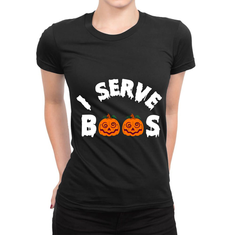 Halloween I Serve Boos Funny Barkeep Mixologist Ba Ladies Fitted T-Shirt by KeaganKoehler | Artistshot