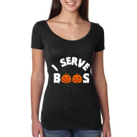 Halloween I Serve Boos Funny Barkeep Mixologist Ba Women's Triblend Scoop T-shirt | Artistshot