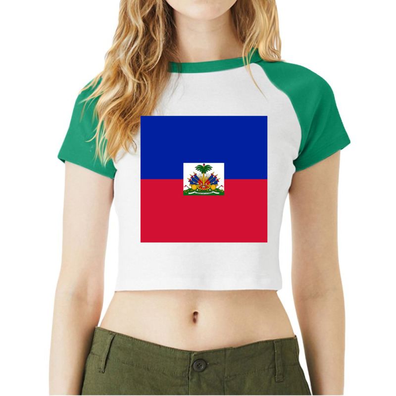 Haiti Raglan Crop Top by perantoan | Artistshot