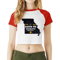 Show Me Totality Raglan Crop Top | Artistshot