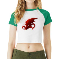 Dragon Age Origins Blood Dragon V1 Raglan Crop Top | Artistshot