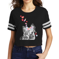 Dog T  Shirt Yorkshire Terrier Peeking T  Shirt Scorecard Crop Tee | Artistshot