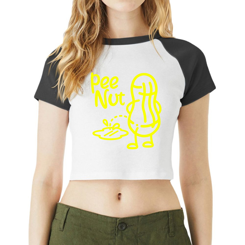 Pee Nut Peenut Peanut Socket 2 Raglan Crop Top by skw art | Artistshot