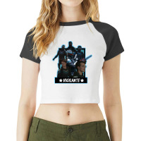 Cute Vigilante Peacemaker Raglan Crop Top | Artistshot