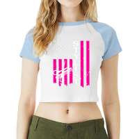 Hair Stylist American Flag Tshirt Raglan Crop Top | Artistshot