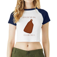 Adventuring Essentials Waterskin Raglan Crop Top | Artistshot