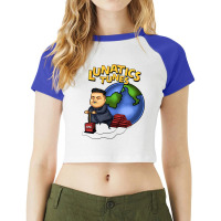 Lunatics Tunes  50 Raglan Crop Top | Artistshot