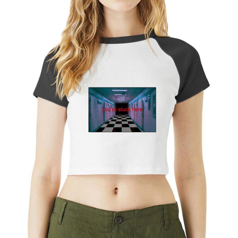 Anemoiacore Aesthetic Liminal Space Weirdcore Anem Raglan Crop Top by refahnes | Artistshot