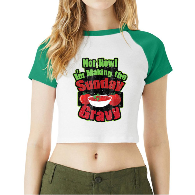 Italians Who Cook Gift Tomato Sauce T Shirt Raglan Crop Top by holden | Artistshot