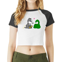 Badger And Snake Pair 1 Raglan Crop Top | Artistshot