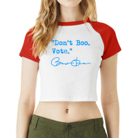 Dont Boo Vote Blue 1 Red Raglan Crop Top | Artistshot