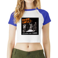 Major Conflict Raglan Crop Top | Artistshot