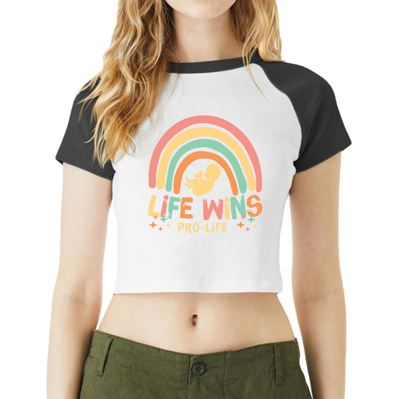 Pro Life Right To Life Movement Music Raglan Crop Top by mxoliccsifx | Artistshot