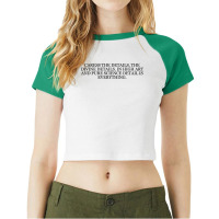 Vladimir Nabokov Nature Raglan Crop Top | Artistshot