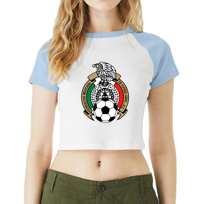 Mexico National Football Team Raglan Crop Top by davidsuer | Artistshot