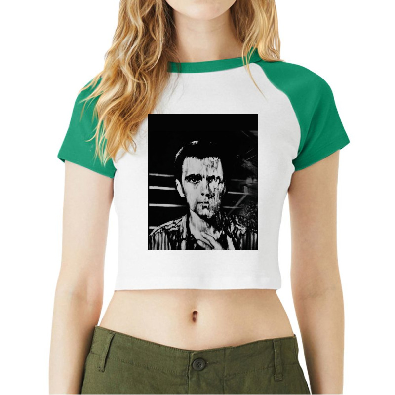 Peter Gabriel (melt) Raglan Crop Top by lubikzabilu | Artistshot