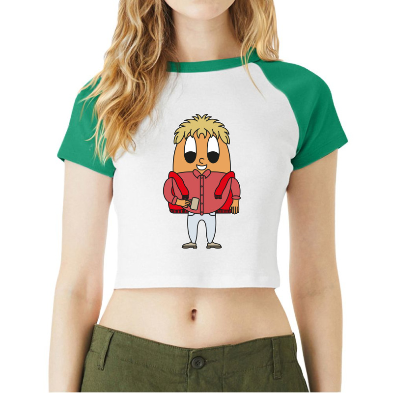 Businessstudent Egg Boy Raglan Crop Top by kersonmosateb | Artistshot