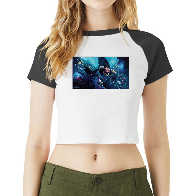 Tauren Shaman Humor (1) (1) Raglan Crop Top by nawzadsolaga4 | Artistshot