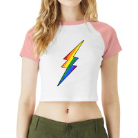 Gay Pride Lgbt Bisexual Boys Men Thunder Blitz Sum Raglan Crop Top | Artistshot