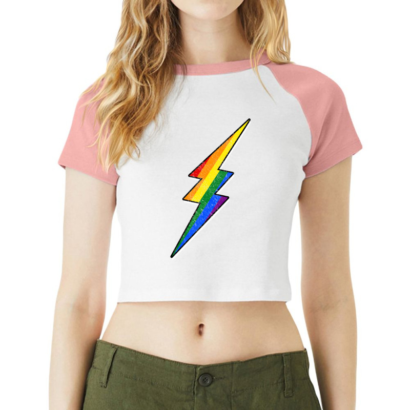 Gay Pride Lgbt Bisexual Boys Men Thunder Blitz Sum Raglan Crop Top by kaddinicolyy | Artistshot