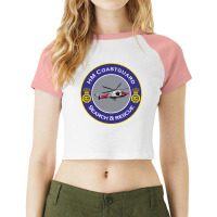 Hm Coastguard Search And Rescue Helicopter Funny Raglan Crop Top | Artistshot