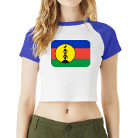 New Caledonia Flag Gift Raglan Crop Top | Artistshot