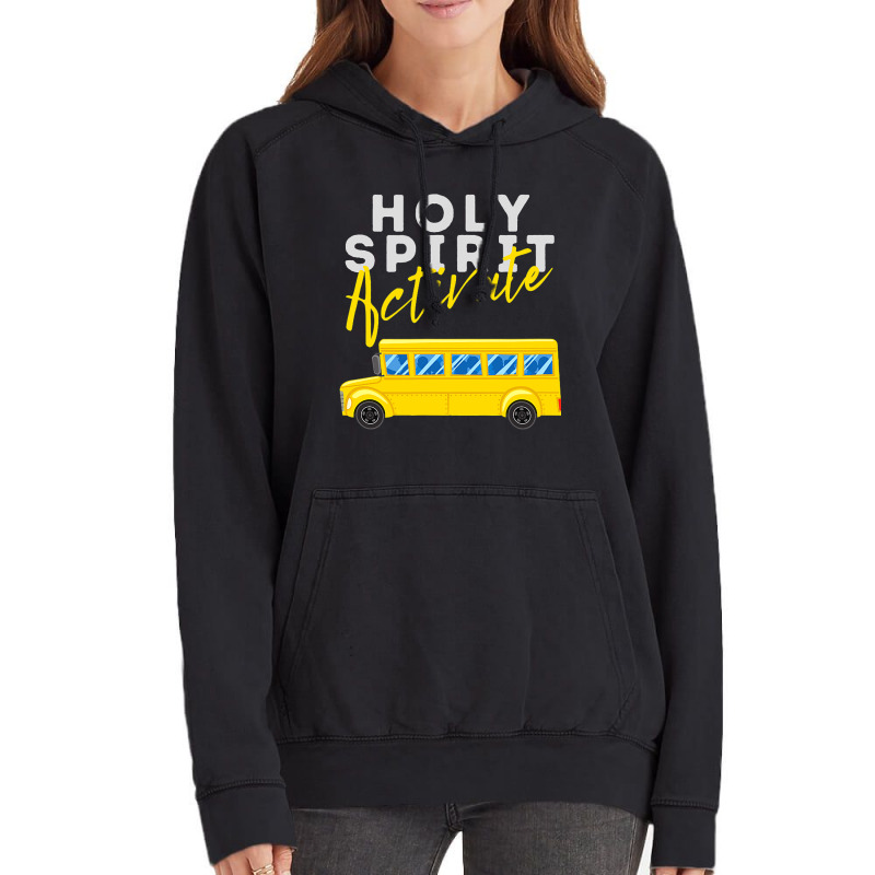 Holy Spirit Activate Bus Driver Fun Christian Reli Vintage Hoodie | Artistshot