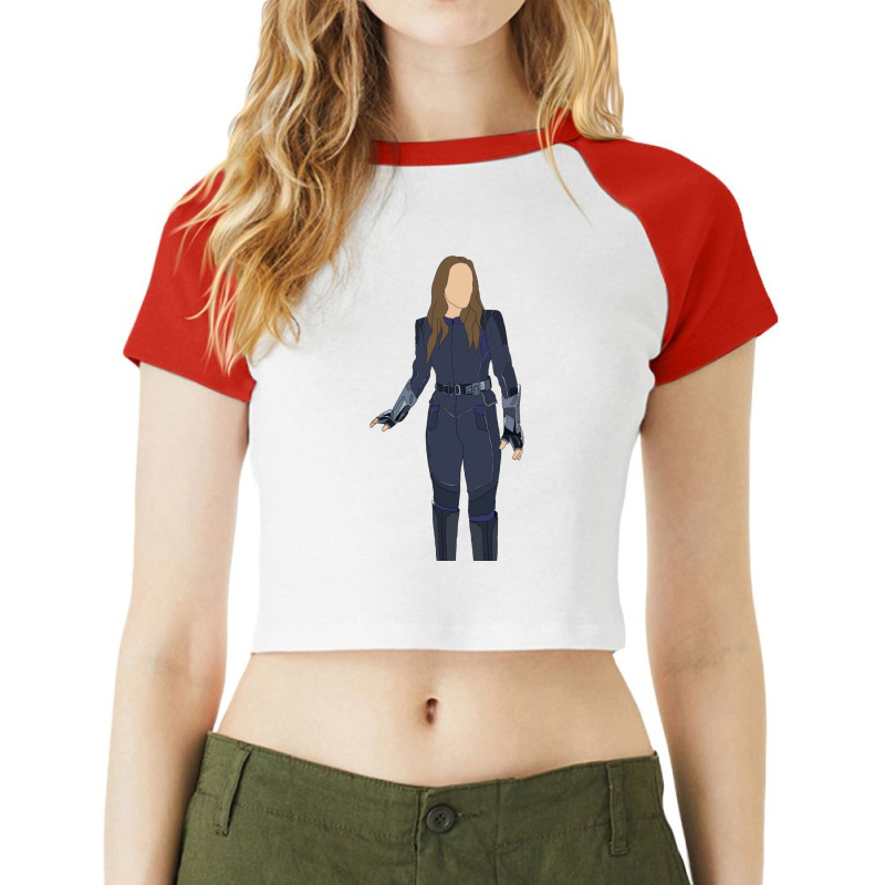 Daisy Johnson Minimalist Raglan Crop Top by wasinabokthn | Artistshot