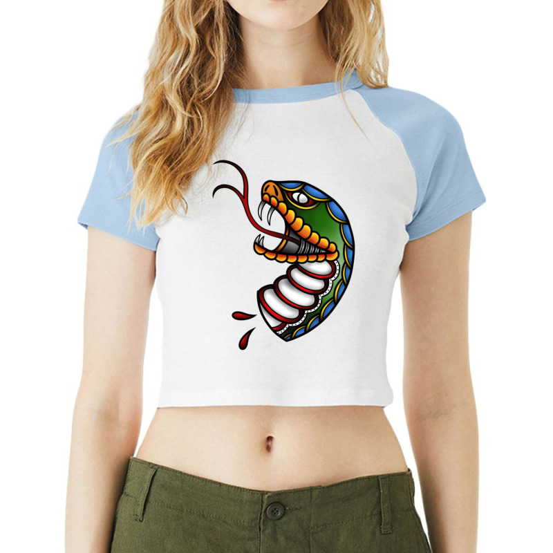 Decapitated Snake Head Raglan Crop Top by SorayaLatiaBryant | Artistshot