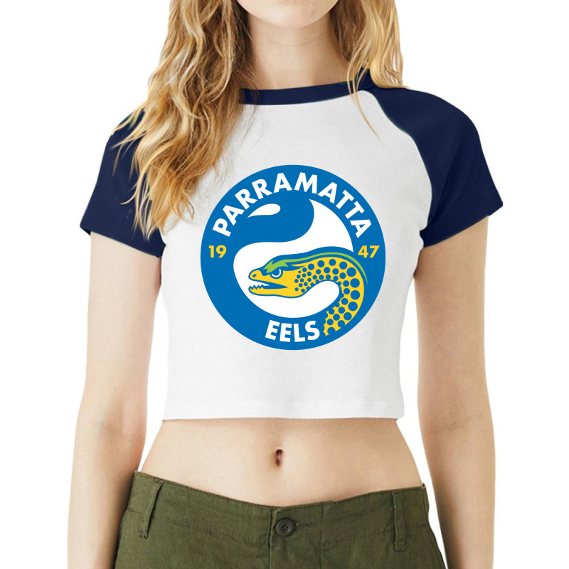 Parramatta Gifts, Eels Raglan Crop Top by Stephen J Deltoro | Artistshot