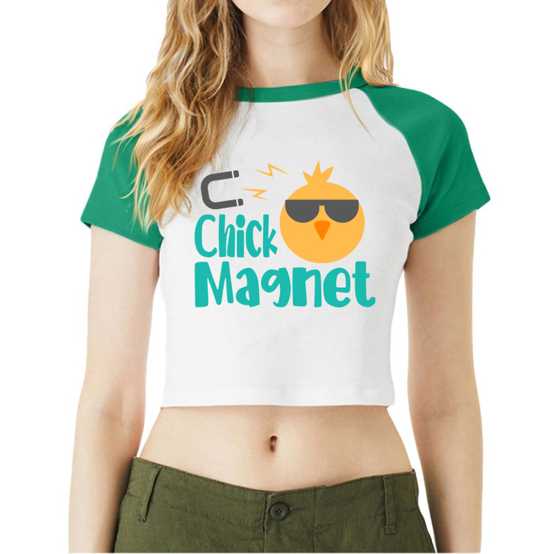 Easter Kids Men Toddler Boy Chick Magnet Cute Raglan Crop Top by sasolipesho9 | Artistshot