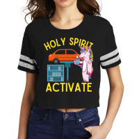 Holy Spirit Activate Mechanic Fun Unicorn Coffee Scorecard Crop Tee | Artistshot