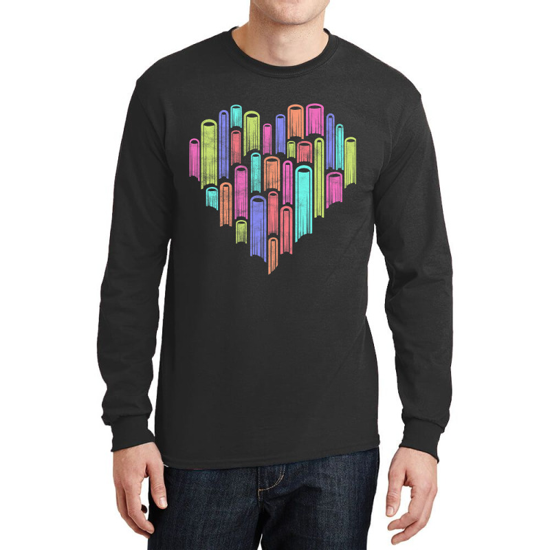 Heart Love Books Literary Reader Writer Reading Bo Long Sleeve Shirts | Artistshot