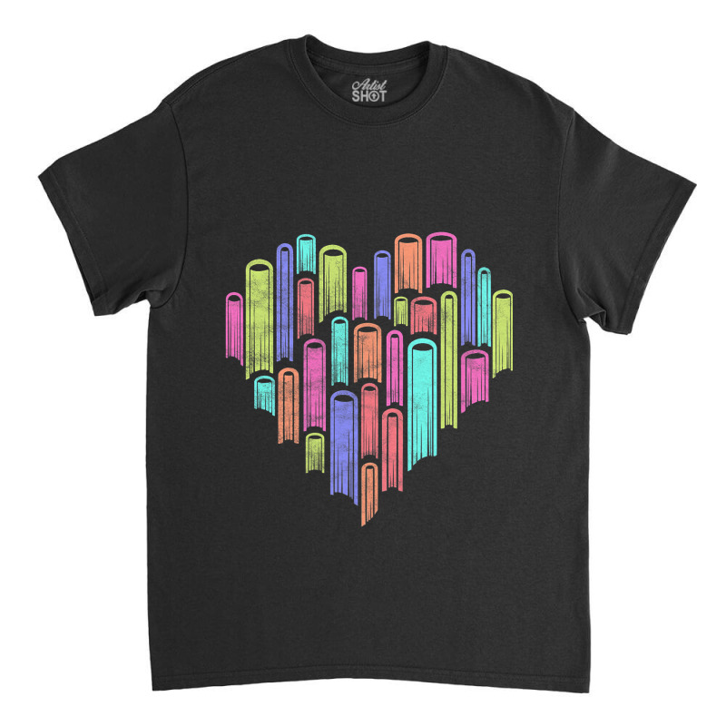 Heart Love Books Literary Reader Writer Reading Bo Classic T-shirt | Artistshot