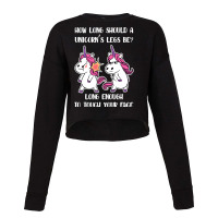 Funny Unicorn Humor Cute Unicorns Graphic Novelty  Cropped Sweater | Artistshot