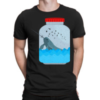 Funny Narwhal Glass Narwhal Unicorn Of The Sea T-shirt | Artistshot