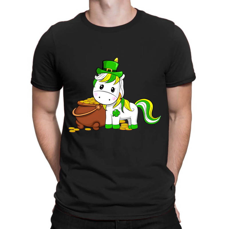 Funny Unicorn Leprechaun Hat St Patricks Day Gifts T-shirt | Artistshot