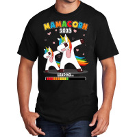 Future Mom Loading Mamacorn Mother To Be Unicorn Basic T-shirt | Artistshot