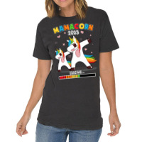 Future Mom Loading Mamacorn Mother To Be Unicorn Vintage T-shirt | Artistshot