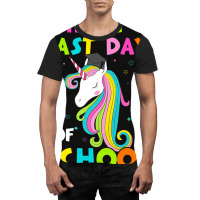 Happy Last Day Of School Funny Summer Unicorn Shir Graphic T-shirt | Artistshot