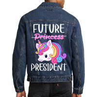 Future President Girls Feminist Unicorn 1 Men Denim Jacket | Artistshot