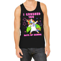 I Crushed 100 Days Of School Dabbing Dragon Unicor Tank Top | Artistshot