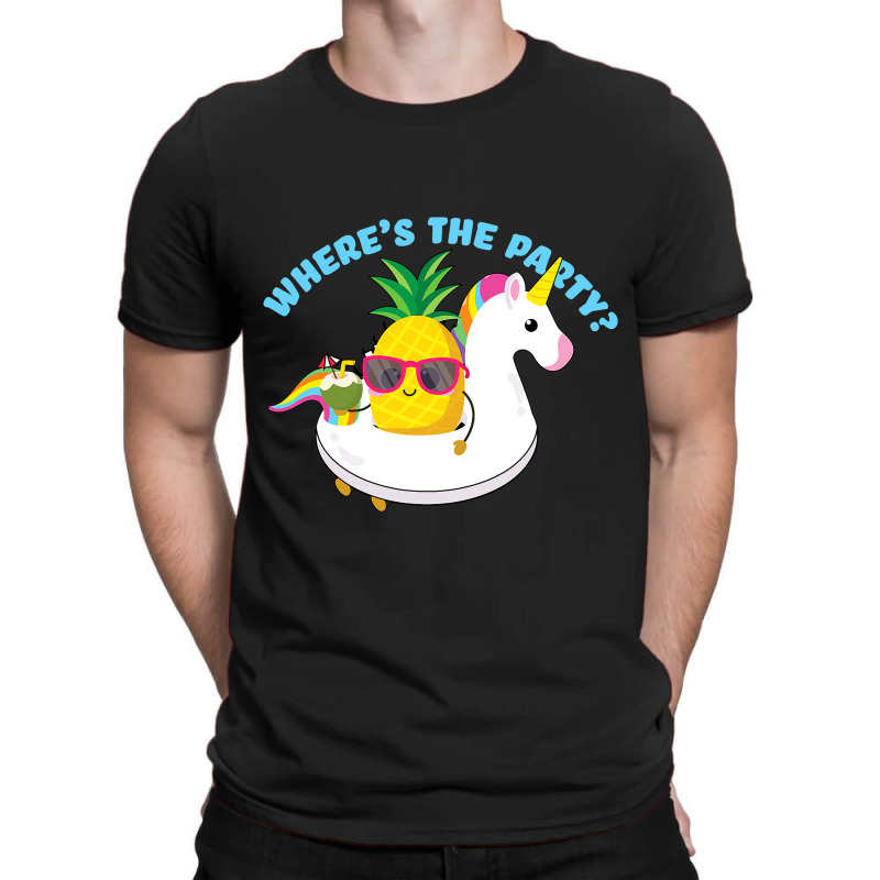 Funny Unicorn Pineapple Swingers Wheres The Party T-shirt | Artistshot